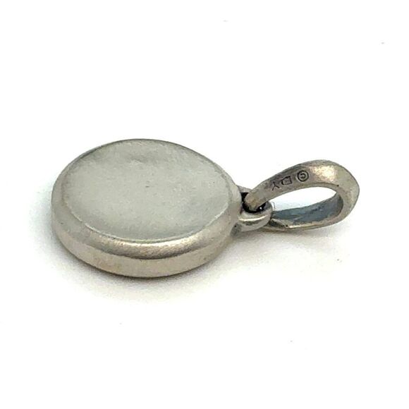 David Yurman Ying and Yang Amulet Sterling Silver Estate DY572 - Picture 3 of 4